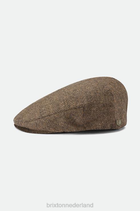 accessoires bruin/kaki Brixton 0ZD0J298 Heren hooligan platte pet
