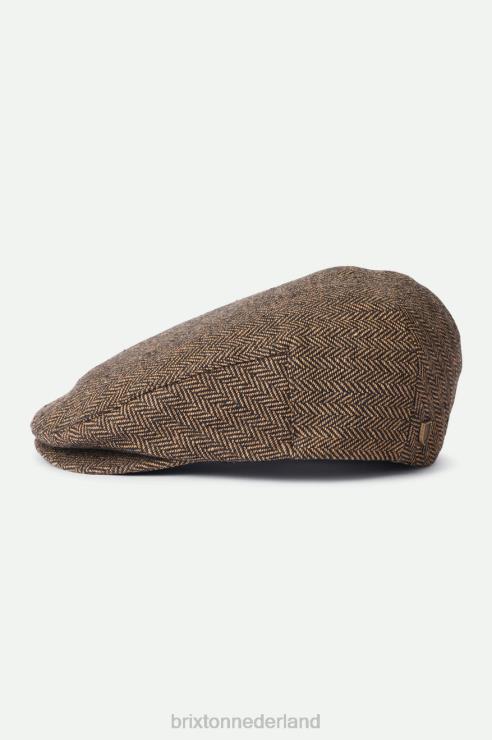 accessoires bruin/kaki Brixton 0ZD0J298 Heren hooligan platte pet