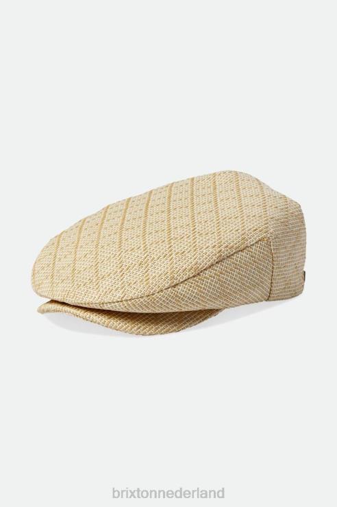 accessoires bruin/natuurlijk stro Brixton 0ZD0J296 Heren hooligan platte pet