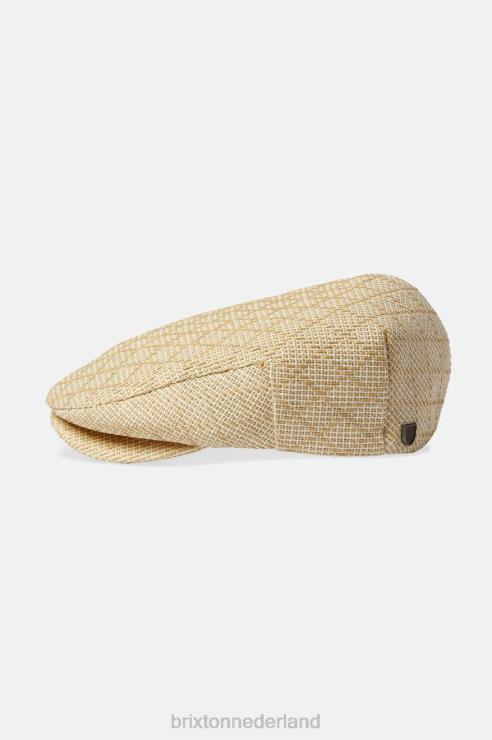 accessoires bruin/natuurlijk stro Brixton 0ZD0J296 Heren hooligan platte pet