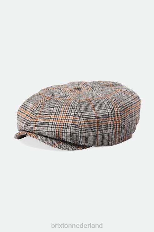 accessoires gebroken wit/zwart/paradijs oranje Brixton 0ZD0J302 Heren brood krantenverkoper pet