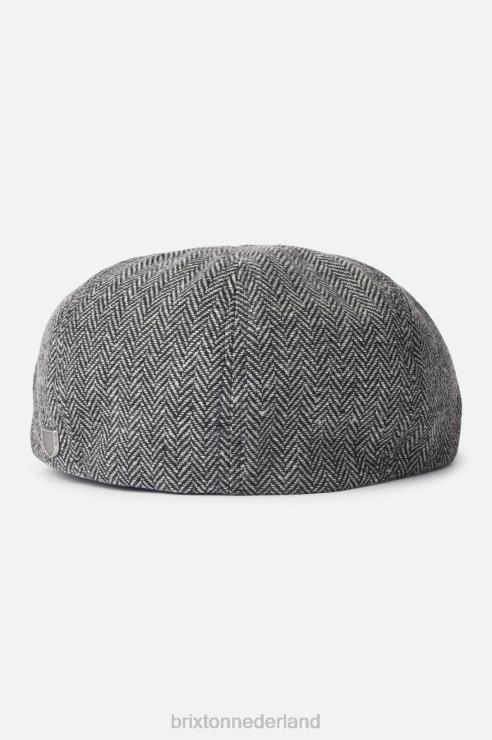 accessoires grijs zwart Brixton 0ZD0J305 Heren brood krantenverkoper pet