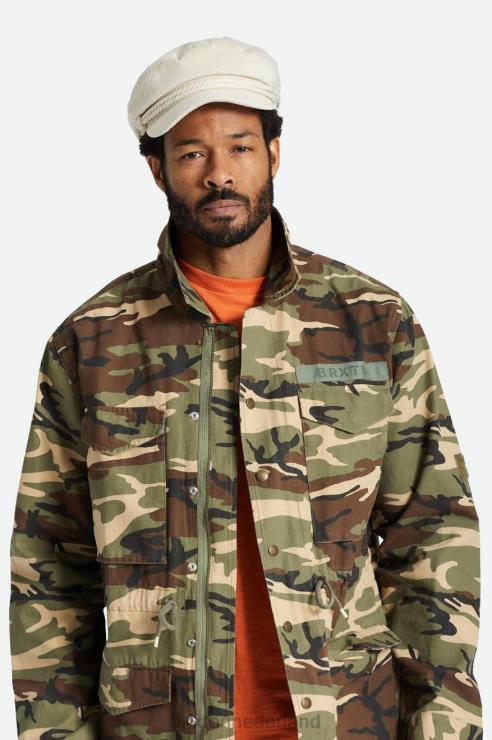 accessoires witte pet Brixton 0ZD0J309 Heren fiddler visser cap