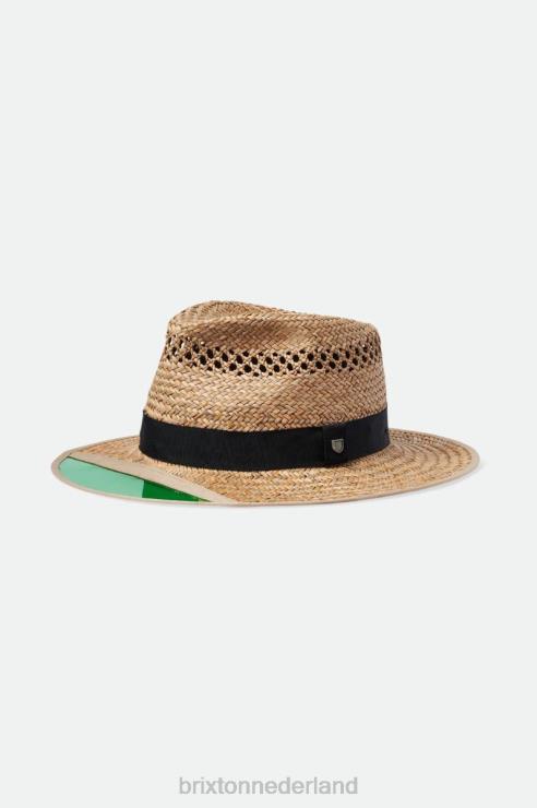 accessoires bruinen Brixton 0ZD0J179 Heren jager stro fedora