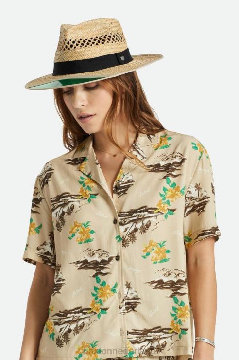 accessoires bruinen Brixton 0ZD0J179 Heren jager stro fedora