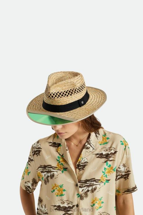 accessoires bruinen Brixton 0ZD0J179 Heren jager stro fedora