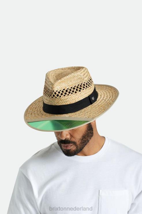 accessoires bruinen Brixton 0ZD0J179 Heren jager stro fedora