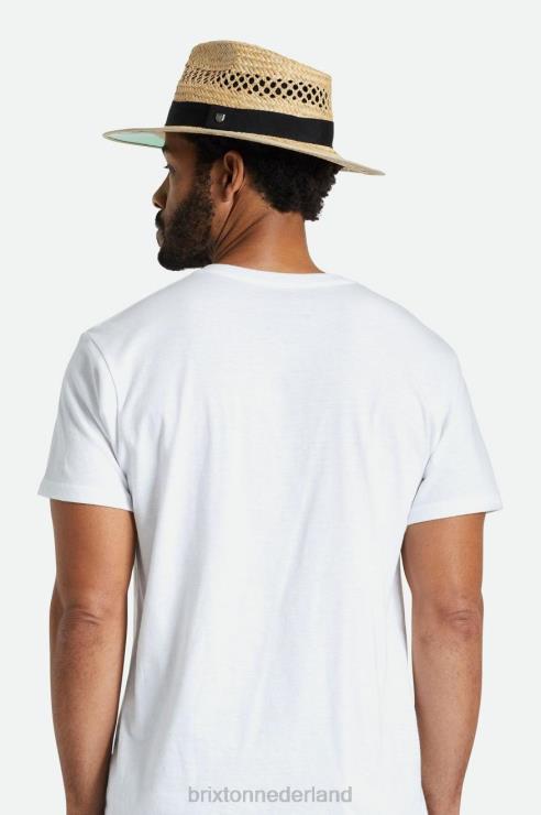 accessoires bruinen Brixton 0ZD0J179 Heren jager stro fedora