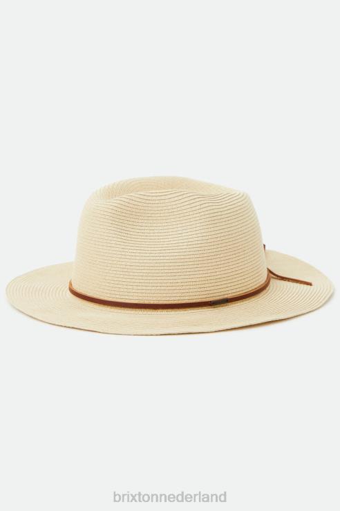 accessoires bruinen Brixton 0ZD0J199 Heren wesley opvouwbare gleufhoed van stro
