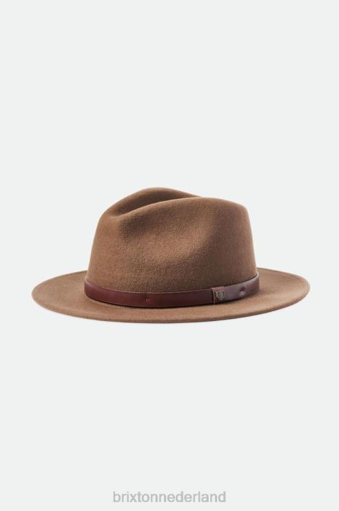 accessoires donkere aarde Brixton 0ZD0J214 Heren messer fedora