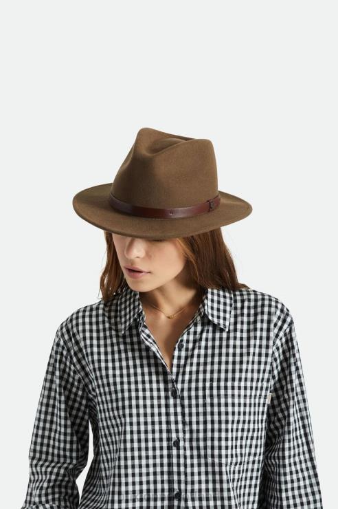 accessoires donkere aarde Brixton 0ZD0J214 Heren messer fedora