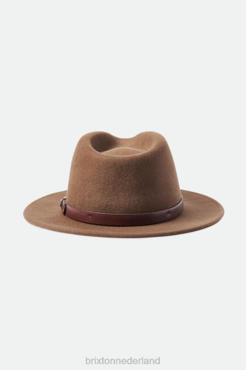 accessoires donkere aarde Brixton 0ZD0J214 Heren messer fedora