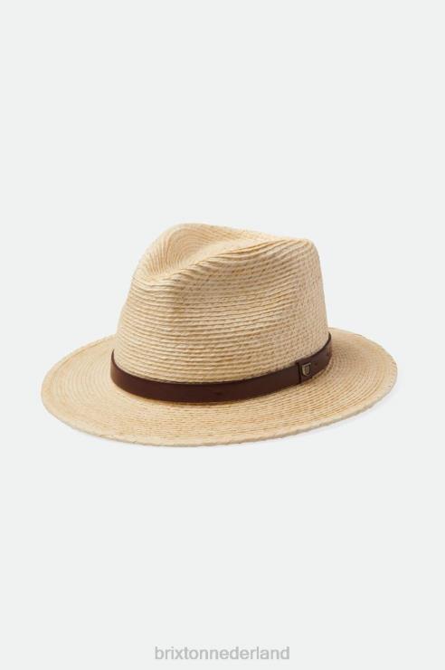 accessoires naturel/bruin Brixton 0ZD0J201 Heren messer gleufhoed van stro