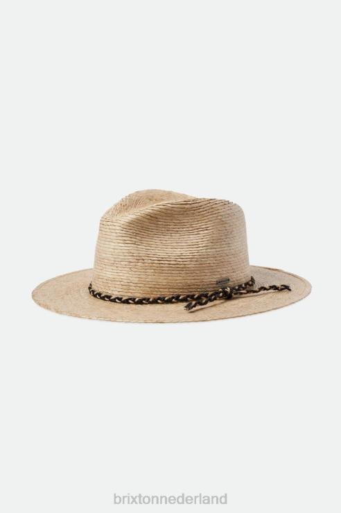 accessoires natuurlijk Brixton 0ZD0J178 Heren messer fedora van western stro