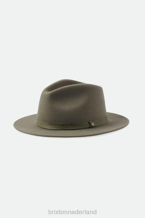 accessoires olijven overschot Brixton 0ZD0J226 Heren messer verpakbare fedora