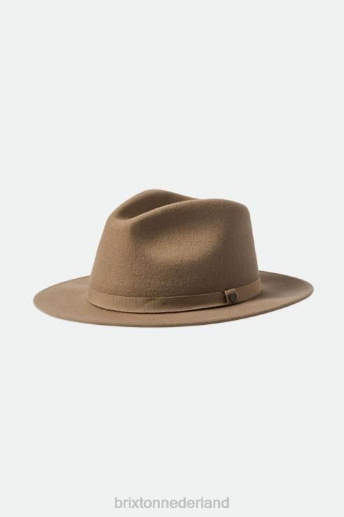 accessoires zand Brixton 0ZD0J227 Heren messer verpakbare fedora