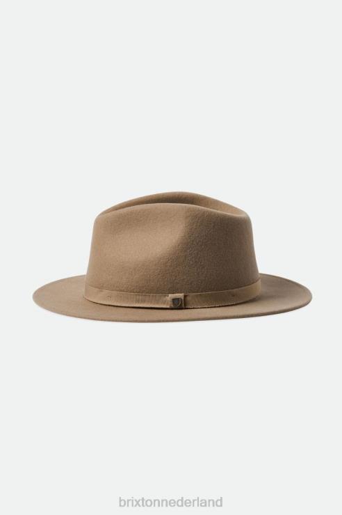 accessoires zand Brixton 0ZD0J227 Heren messer verpakbare fedora