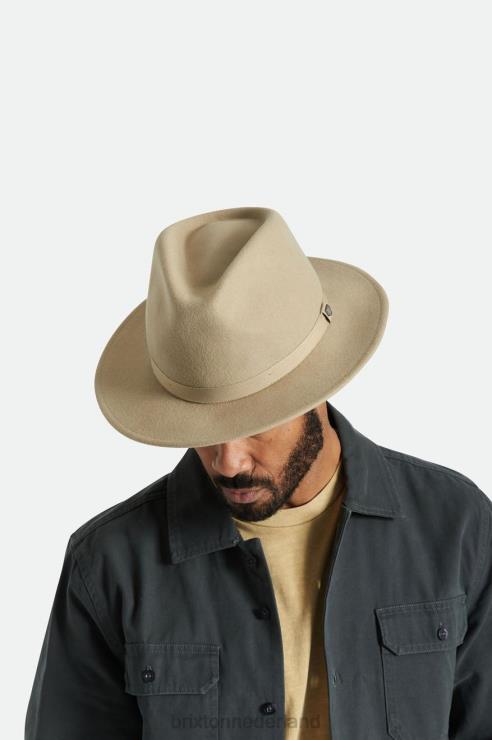 accessoires zand Brixton 0ZD0J227 Heren messer verpakbare fedora