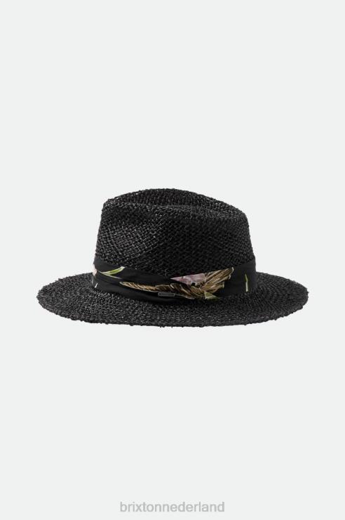 accessoires zwart Brixton 0ZD0J189 Heren aloha stro gleufhoed