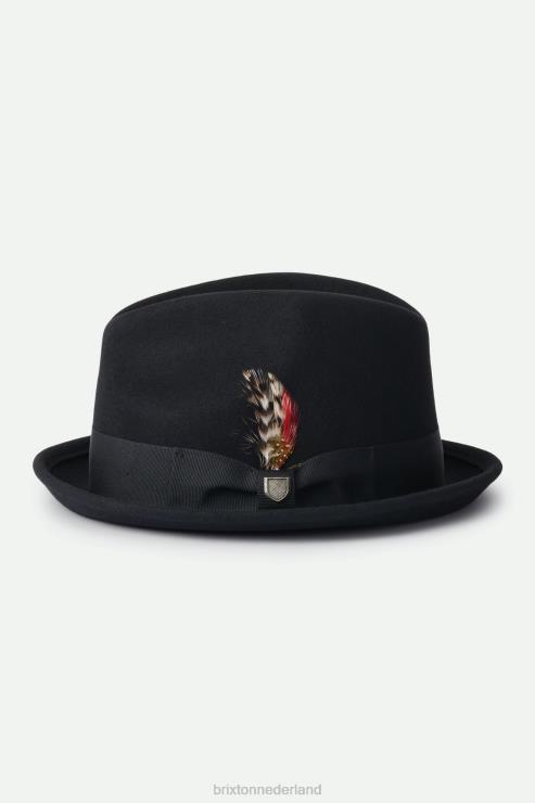 accessoires zwart Brixton 0ZD0J208 Heren krijgen fedora