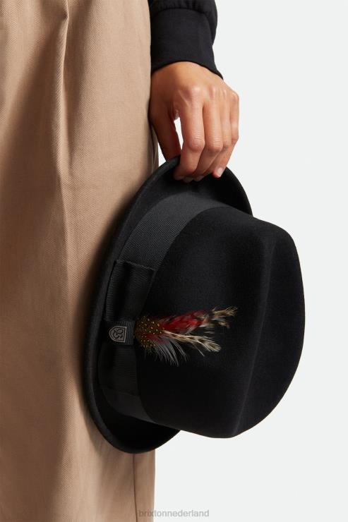 accessoires zwart Brixton 0ZD0J208 Heren krijgen fedora