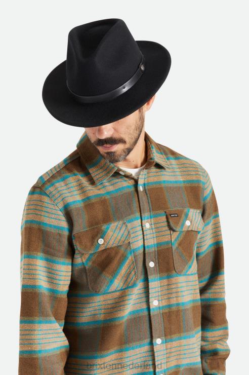 accessoires zwart Brixton 0ZD0J213 Heren messer fedora