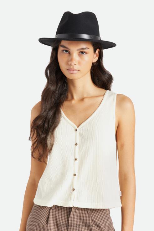 accessoires zwart Brixton 0ZD0J213 Heren messer fedora