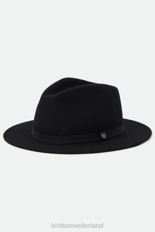 accessoires zwart Brixton 0ZD0J225 Heren messer verpakbare fedora