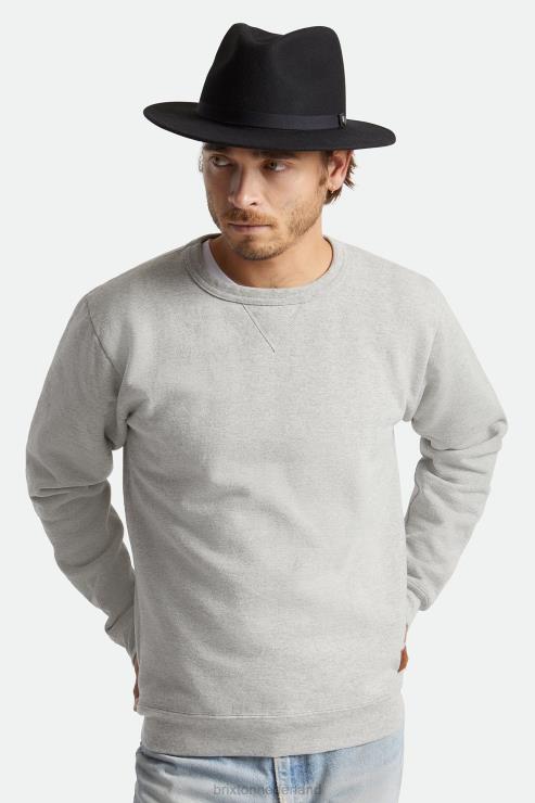accessoires zwart Brixton 0ZD0J225 Heren messer verpakbare fedora