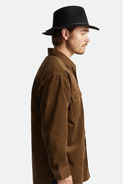 accessoires zwart Brixton 0ZD0J231 Heren wesley gleufhoed