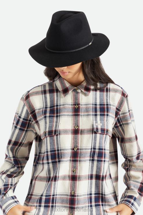 accessoires zwart Brixton 0ZD0J231 Heren wesley gleufhoed