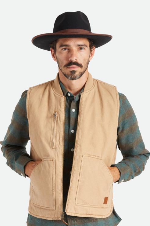 accessoires zwart bruin Brixton 0ZD0J218 Heren reno fedora