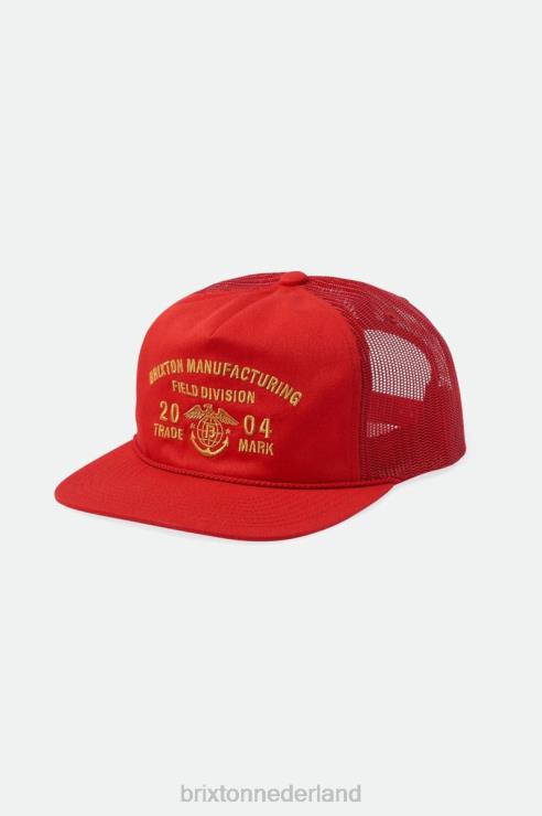 accessoires aloha rood Brixton 0ZD0J248 Heren divisie mp trucker pet