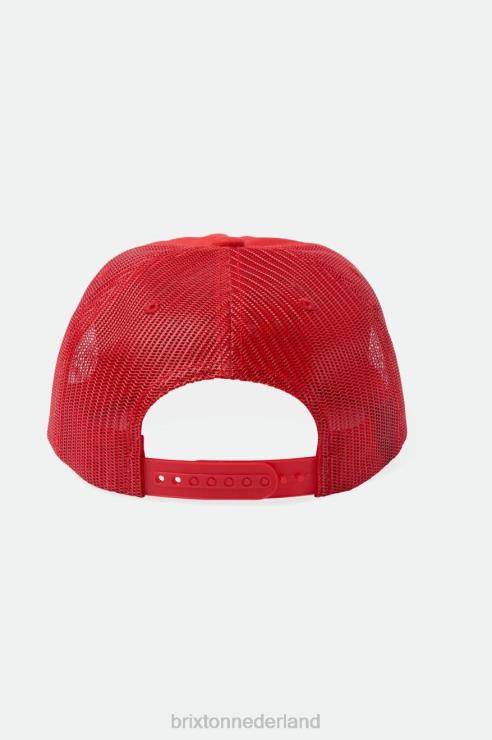 accessoires aloha rood Brixton 0ZD0J248 Heren divisie mp trucker pet