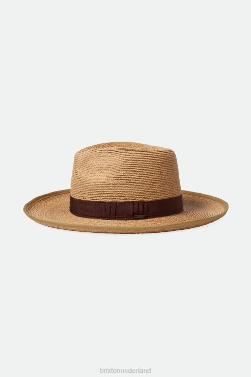 accessoires bruinen Brixton 0ZD0J180 Heren reno strooien hoed