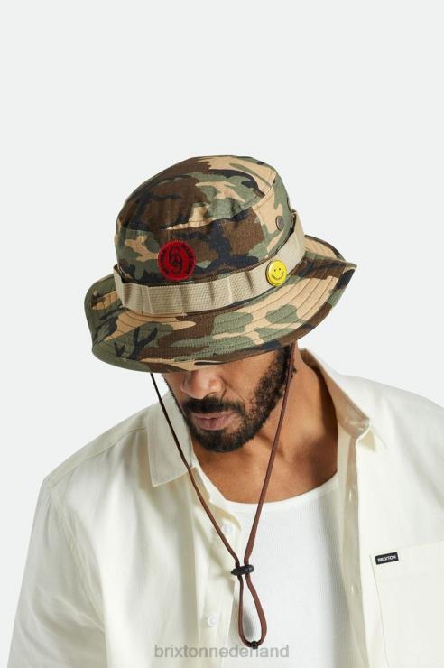 accessoires camouflage overschot Brixton 0ZD0J313 Heren hou van opvouwbare vissershoed