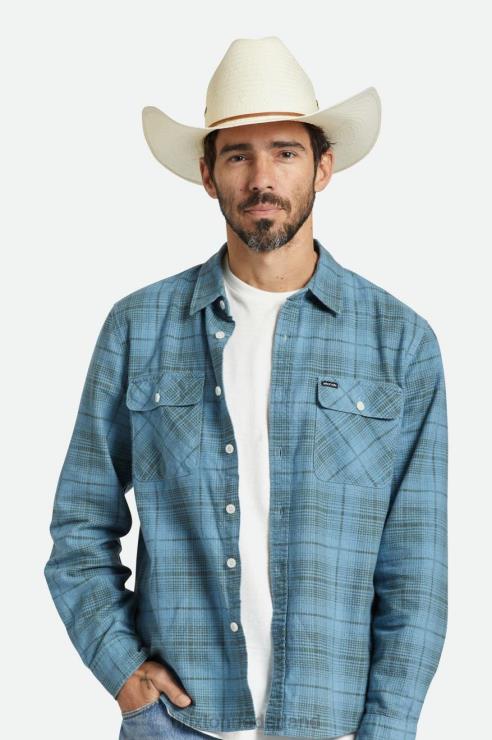 accessoires gebroken wit Brixton 0ZD0J176 Heren El Paso reserve cowboyhoed van stro