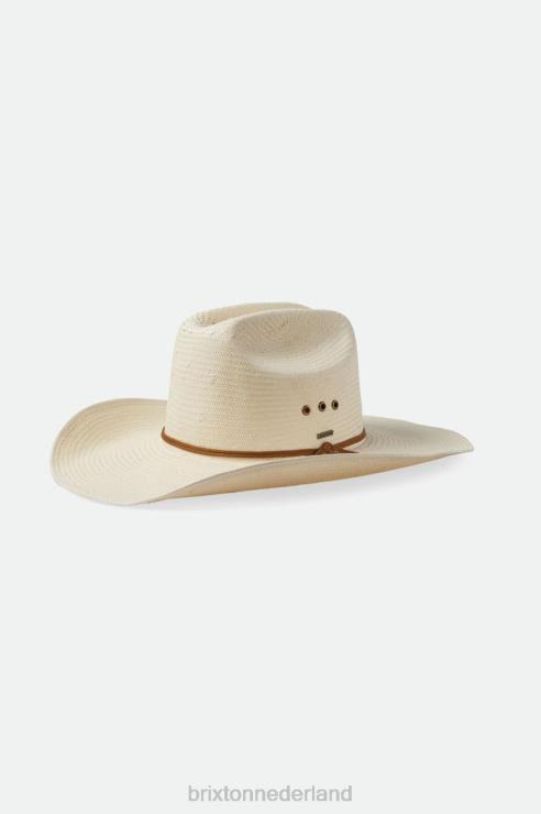 accessoires gebroken wit Brixton 0ZD0J176 Heren El Paso reserve cowboyhoed van stro