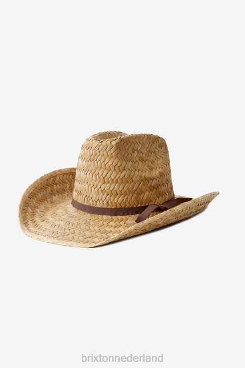 accessoires natuurlijk Brixton 0ZD0J195 Heren cowboyhoed van houston stro