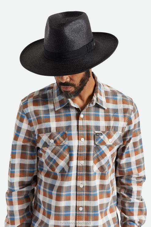 accessoires zwart Brixton 0ZD0J181 Heren reno strooien hoed