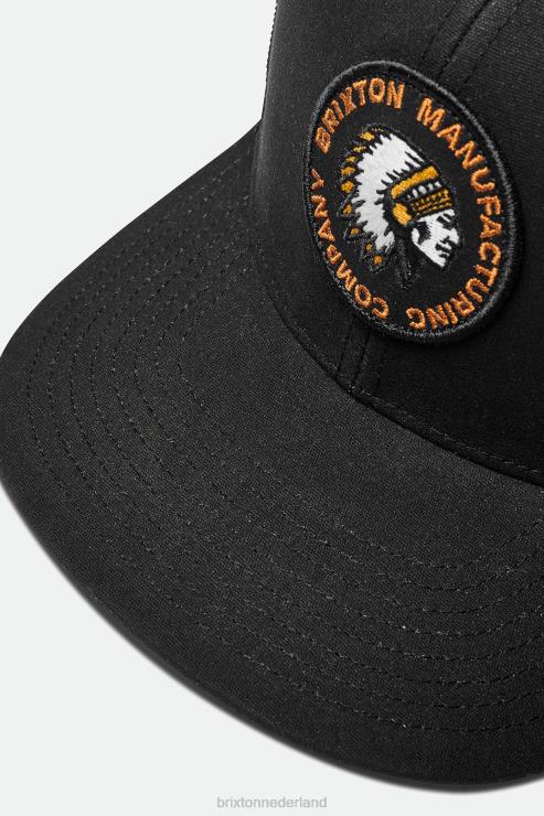 accessoires zwart Brixton 0ZD0J249 Heren rivaliserende zegelnetplus mp vrachtwagenchauffeurpet