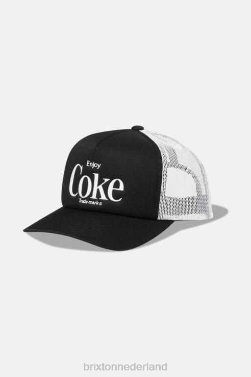 accessoires zwart Brixton 0ZD0J266 Heren coca-cola geniet van mp trucker pet
