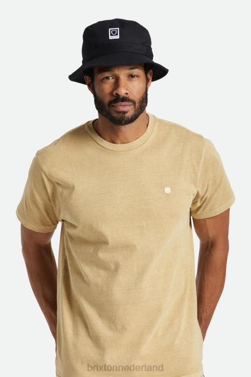 accessoires zwart Brixton 0ZD0J312 Heren beta verpakbare vissershoed