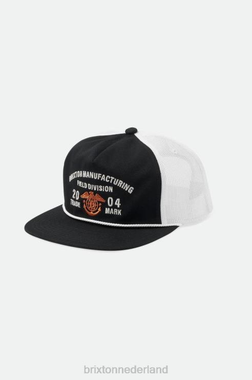accessoires zwart wit Brixton 0ZD0J247 Heren divisie mp trucker pet