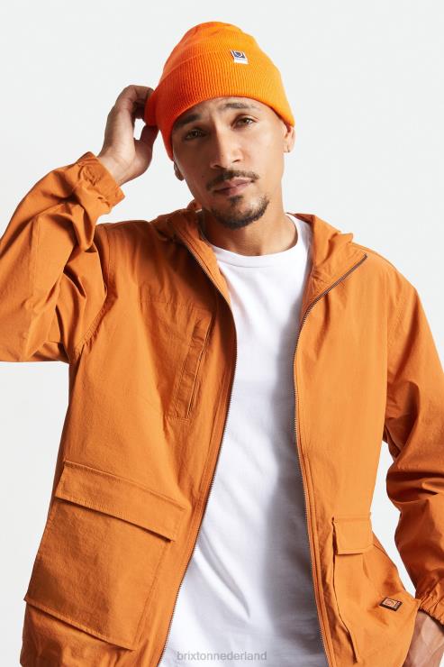 accessoires atletisch oranje Brixton 0ZD0J336 Heren Harbour Beta horlogemuts