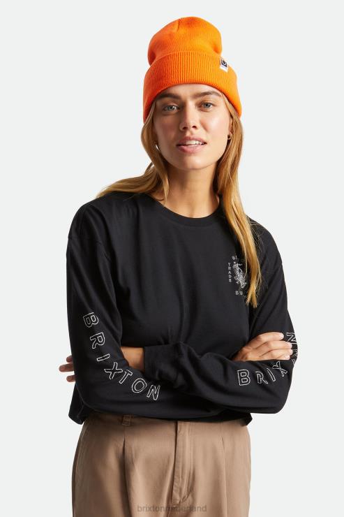 accessoires atletisch oranje Brixton 0ZD0J336 Heren Harbour Beta horlogemuts