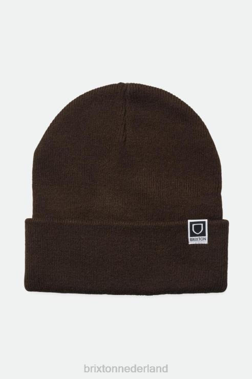 accessoires donker bruin Brixton 0ZD0J337 Heren Harbour Beta horlogemuts