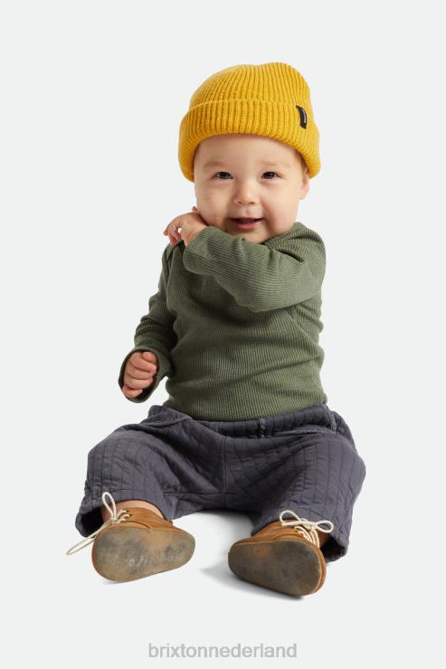 accessoires mosterd Brixton 0ZD0J341 Heren baby overval muts