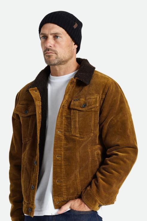 accessoires zwart Brixton 0ZD0J338 Heren heist reserve kasjmier beanie