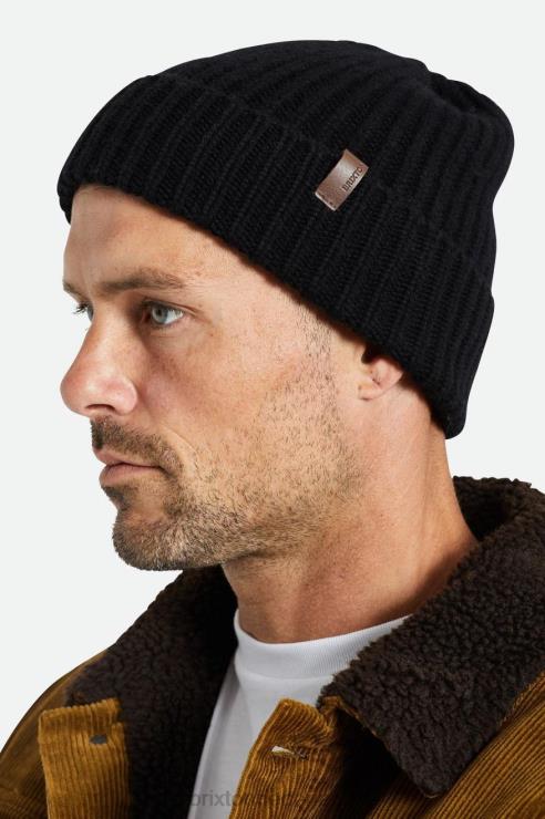 accessoires zwart Brixton 0ZD0J338 Heren heist reserve kasjmier beanie
